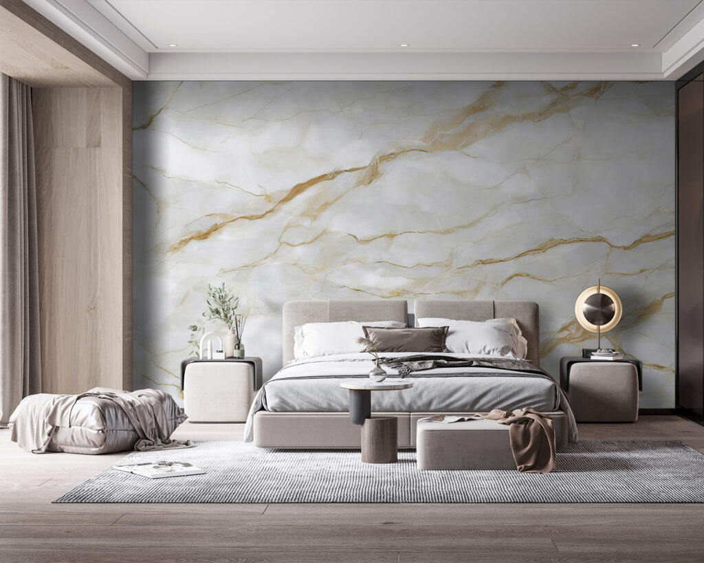 Sleek marble with elegant veins
