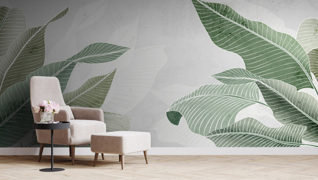 Soft greens and calming textures Soft greens and calming textures