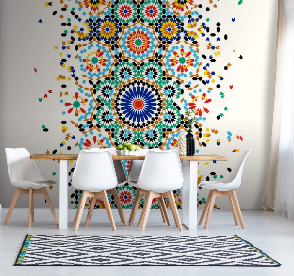 Colorful pattern on a white background Colorful pattern on a white background