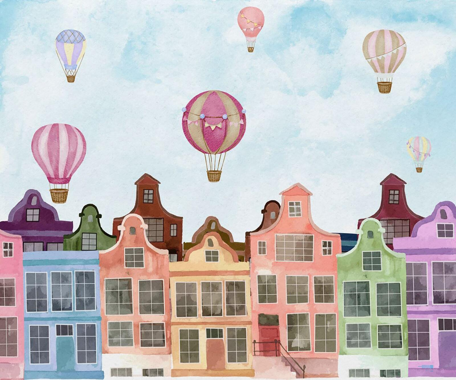 u71849p - Épületcsoport hőlégballonokkal - tegory