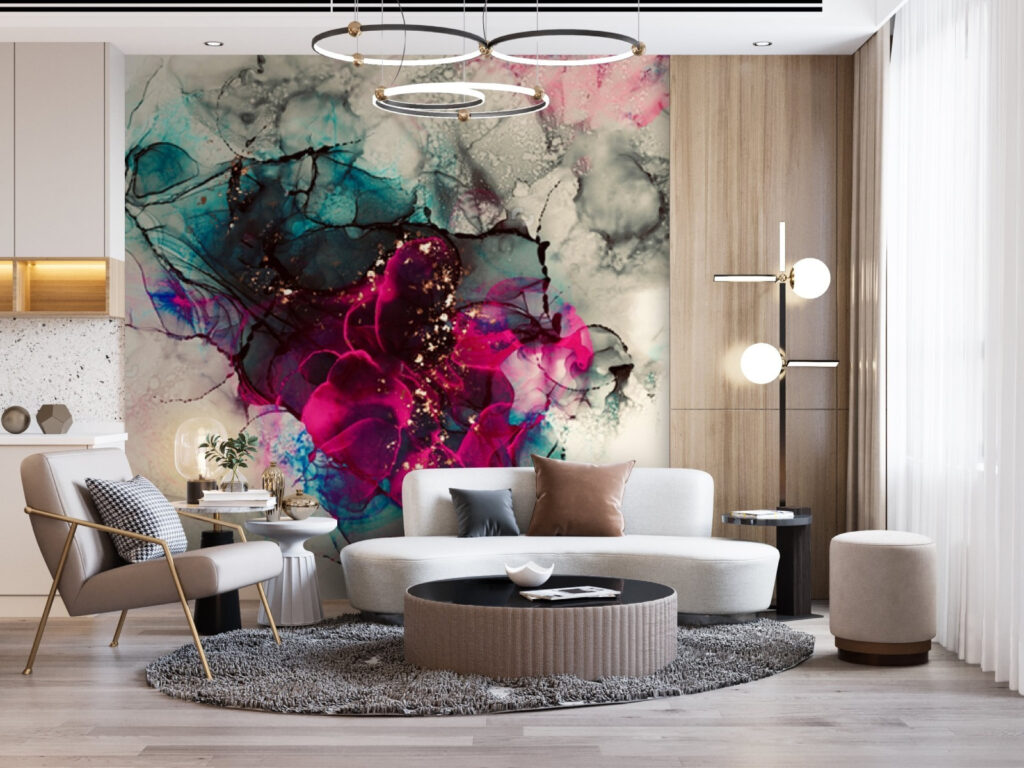 Colorful abstract fluid art composition Colorful abstract fluid art composition