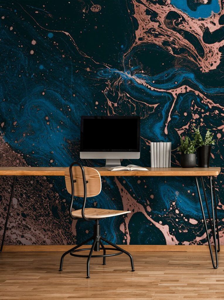 Swirling Midnight and Copper Rivers