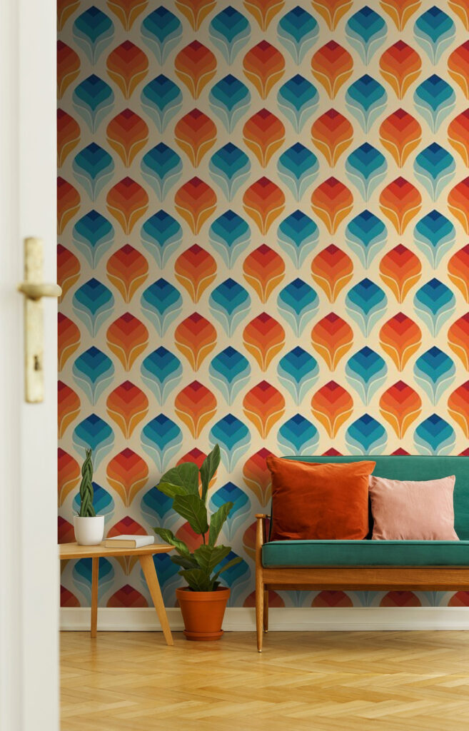 Narancssárga és kék levelek mintája u71428pig2 657x1024 - Narancssárga és kék levelek mintája - tegory