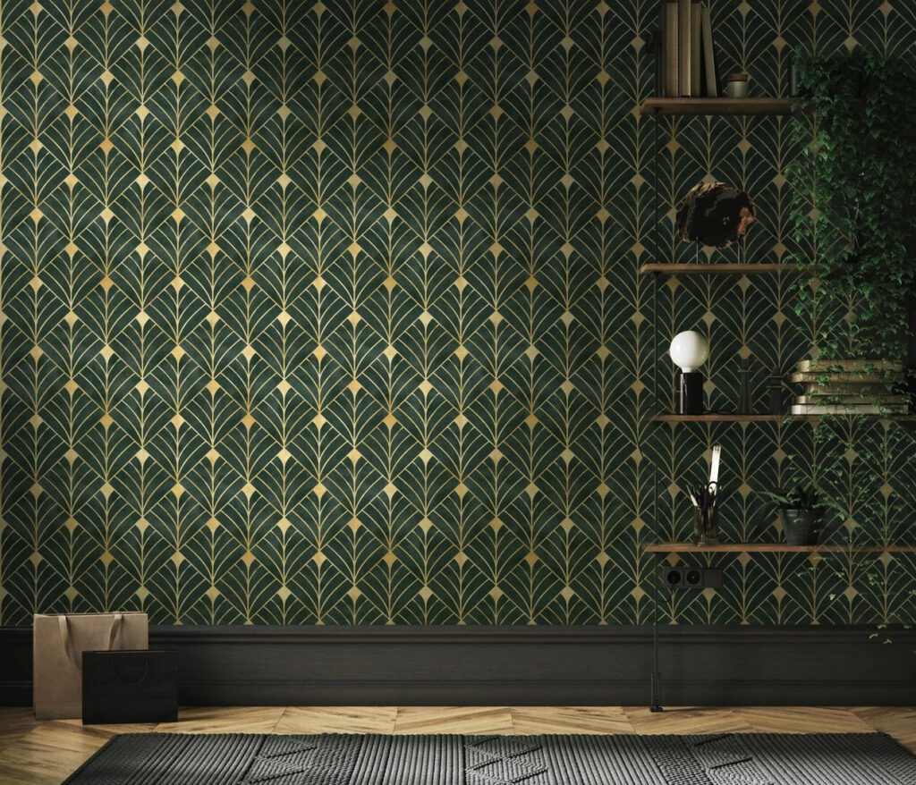 Green and yellow pattern