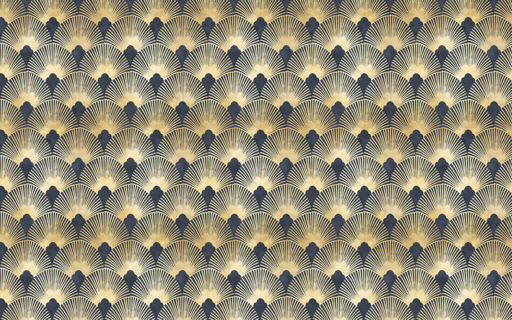 Elegant symmetrical art deco pattern Elegant symmetrical art deco pattern