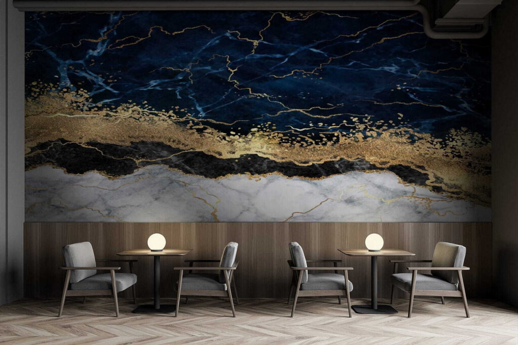 Marble and Mineral Layers Intersect Marble and Mineral Layers Intersect