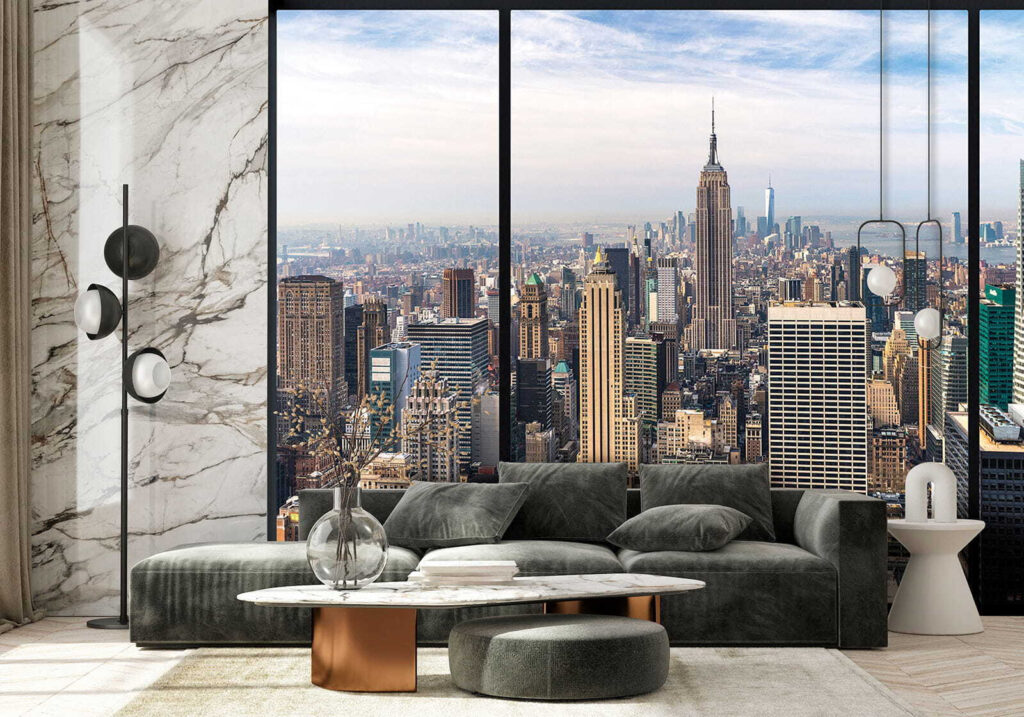 City with tall buildings City with tall buildings