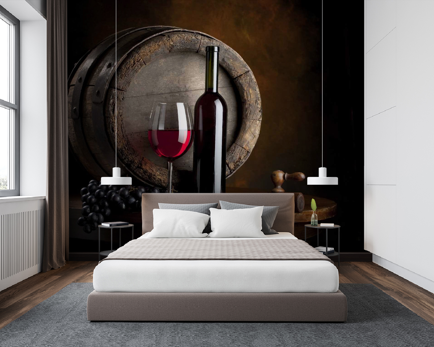 u65206pib94m - Borosüveg és pohár az asztalon - tegory