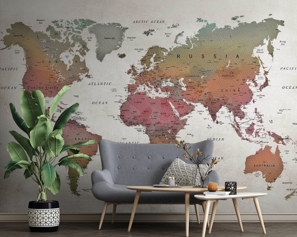 Map of the world Map of the world