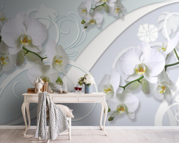Gyönyörű orchideák lágy háttérrel Gyönyörű orchideák lágy háttérrel