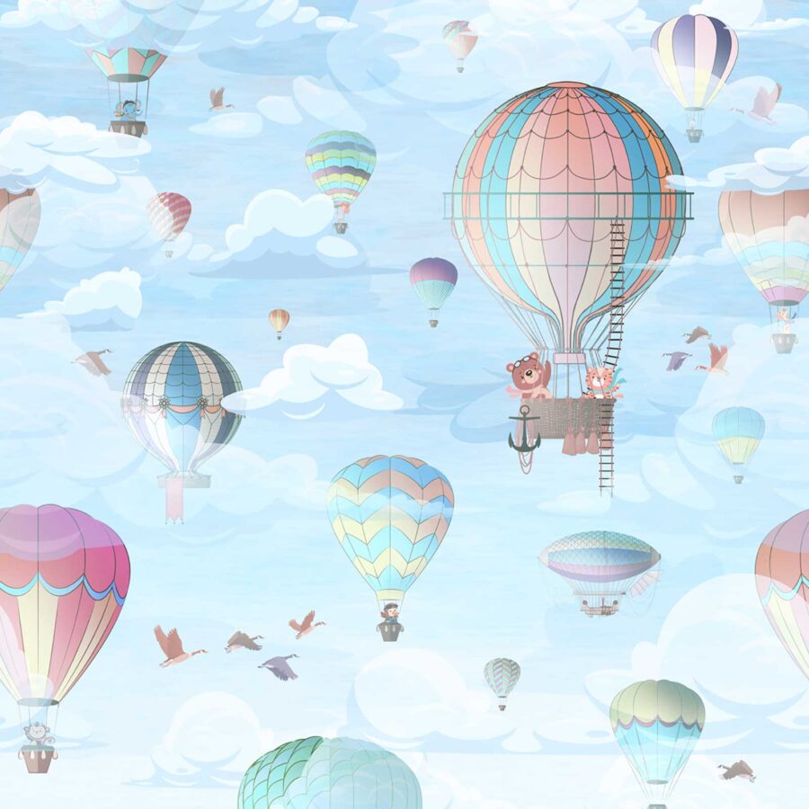 Hőlégballonok mintája