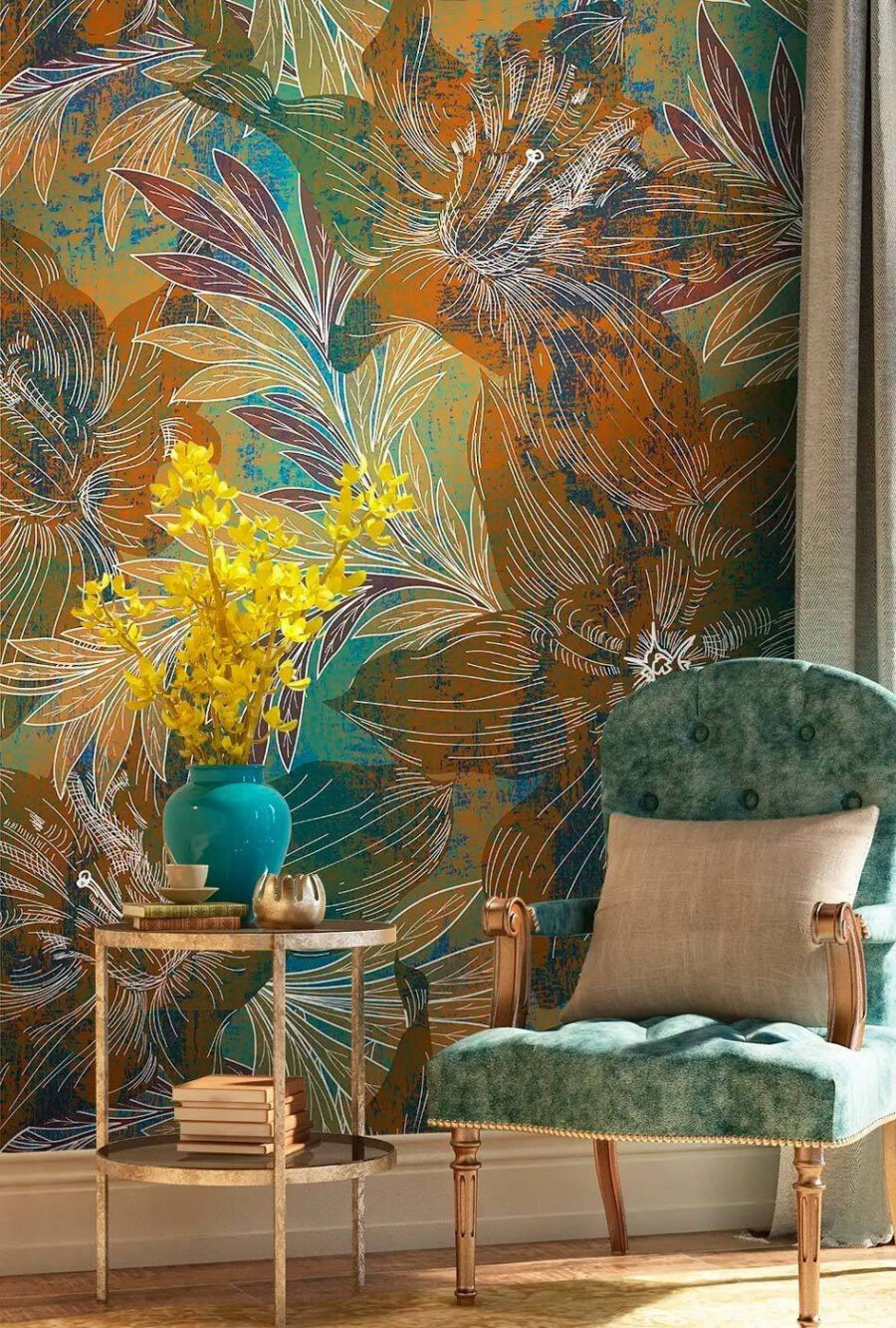 Gyönyörű virágmintás design inspiráció