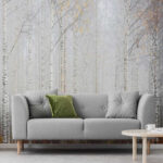 Fotótapéta Fák csoportja egy erdőben