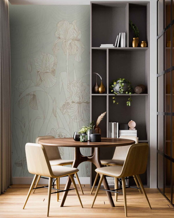 Fotótapéta Fotótapéta Finom virágok a nyugodt tájban (Cikkszám: u58937v2)