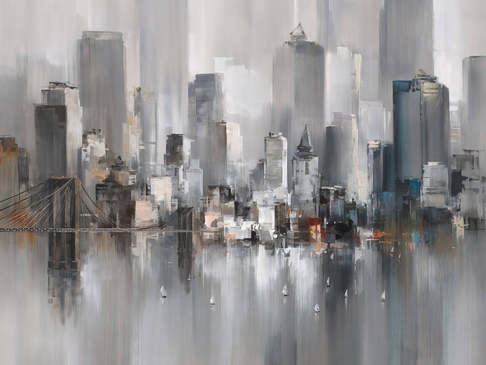 Painting of a city