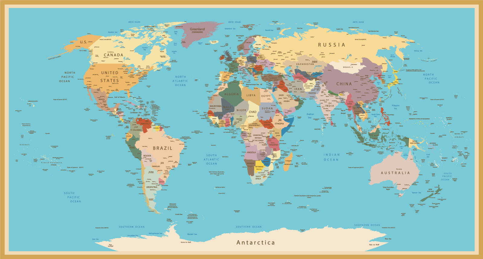 Map of the world Map of the world