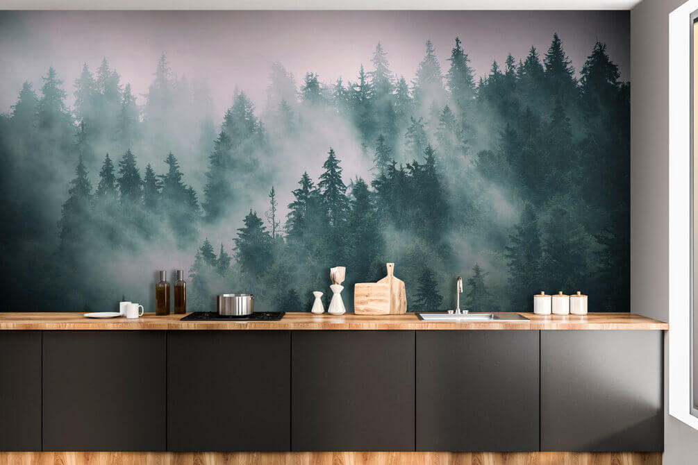 Ködös erdő fákkal u55536pik1m - Ködös erdő fákkal - tegory