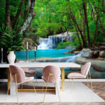 Fotótapéta Vízesés az erdőben