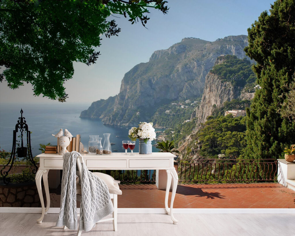 Balcony overlooking a body of water
