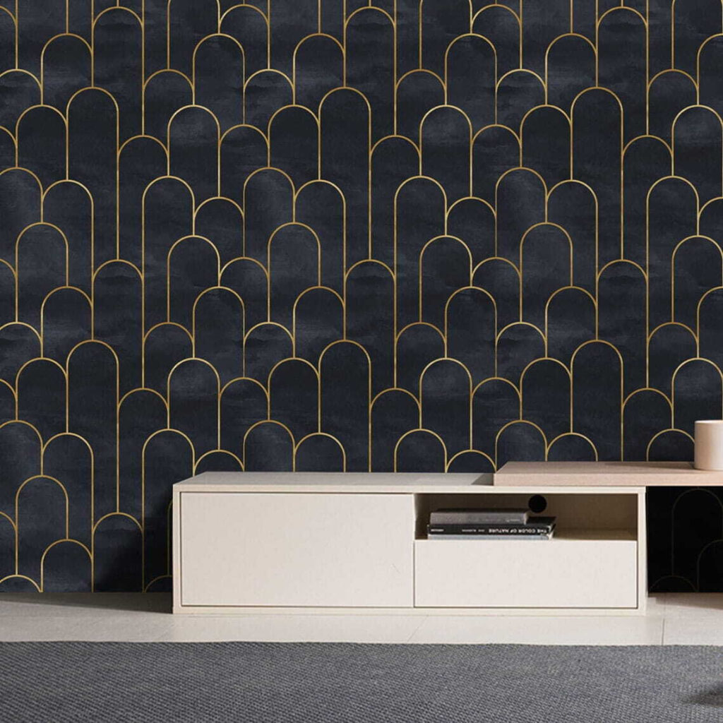 Elegant Arches in Midnight Hue Elegant Arches in Midnight Hue