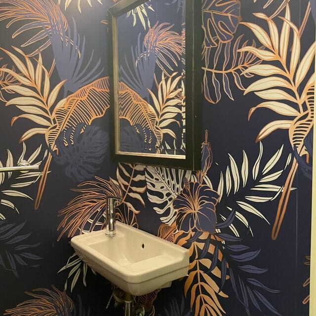 Levelek mintája kék háttéren u53271pit2 - Levelek mintája kék háttéren - tegory