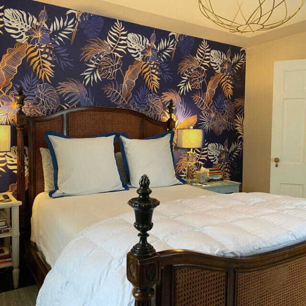 Levelek mintája kék háttéren u53271pib2 600x600 - Levelek mintája kék háttéren - tegory