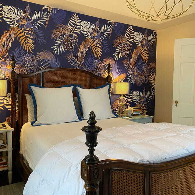 Levelek mintája kék háttéren u53271pib2 - Levelek mintája kék háttéren - tegory