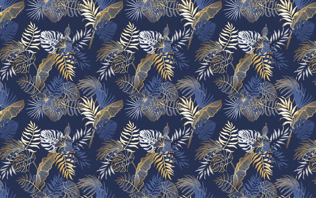 Levelek mintája kék háttéren u53271p 1024x640 - Levelek mintája kék háttéren - tegory