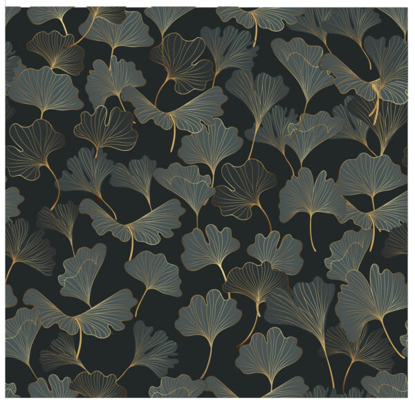 Pattern of leaves on a black background Pattern of leaves on a black background