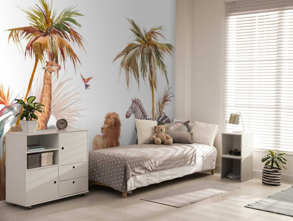 Group of animals in a jungle Group of animals in a jungle