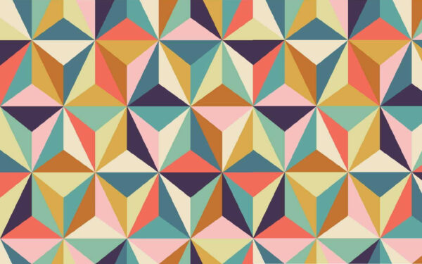 Pattern of colorful triangles Pattern of colorful triangles