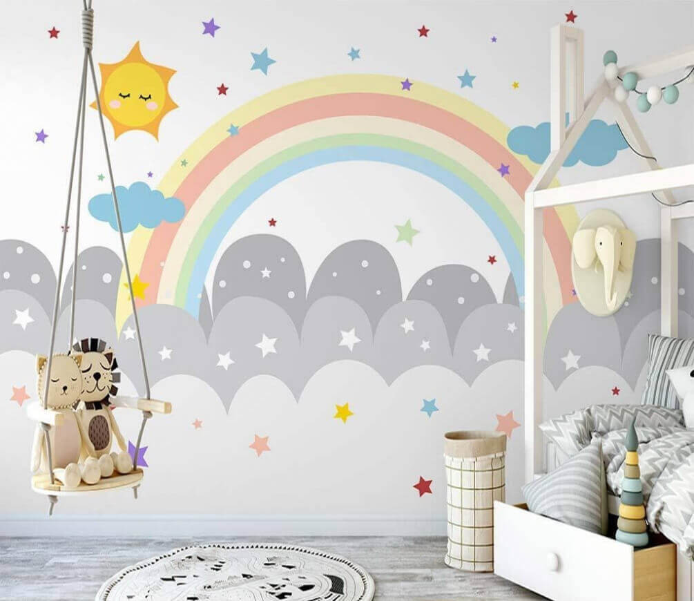 Szivárvány és felhők, nap és csillagok u47681pir1m - Szivárvány és felhők, nap és csillagok - tegory