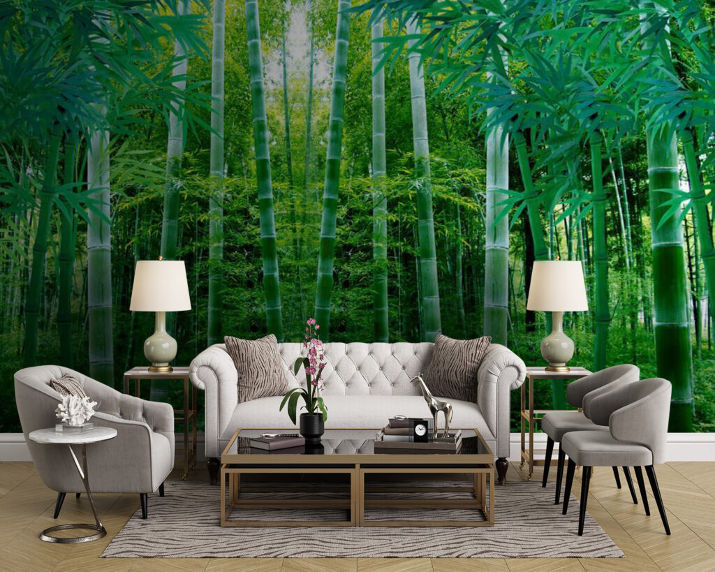 Group of bamboo trees