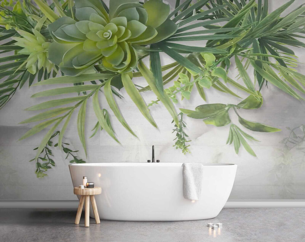 Green plant with leaves Green plant with leaves