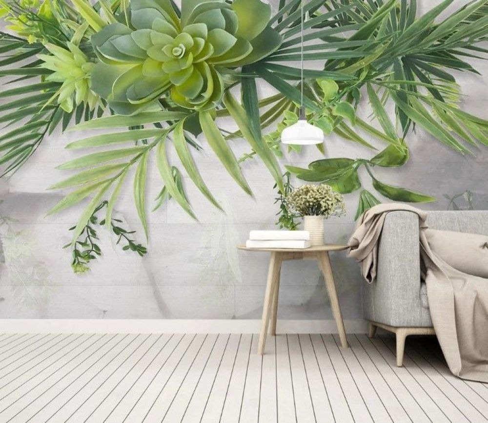 Green plant with leaves Green plant with leaves