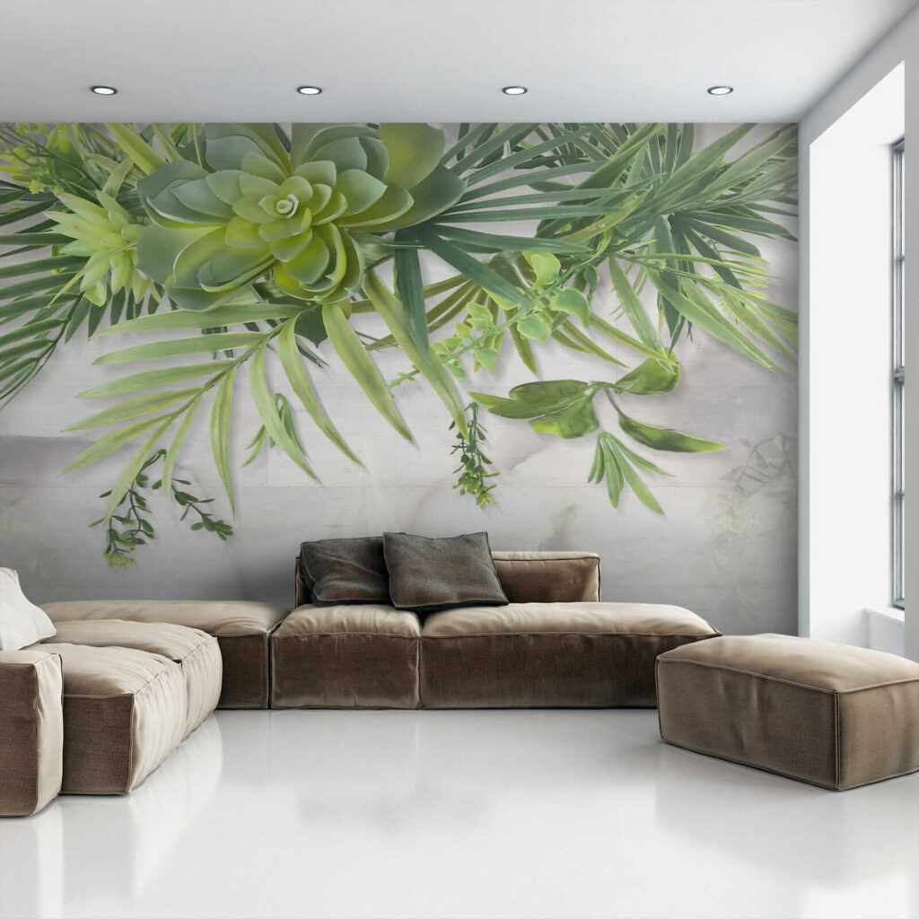 Green plant with leaves Green plant with leaves