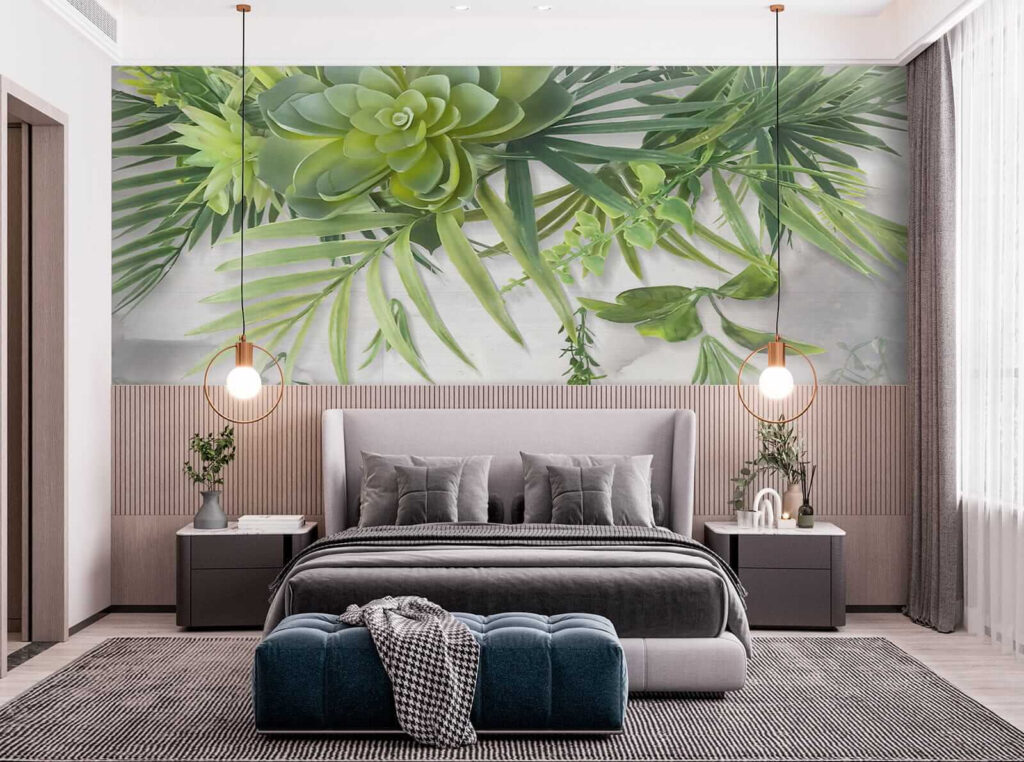 Green plant with leaves Green plant with leaves