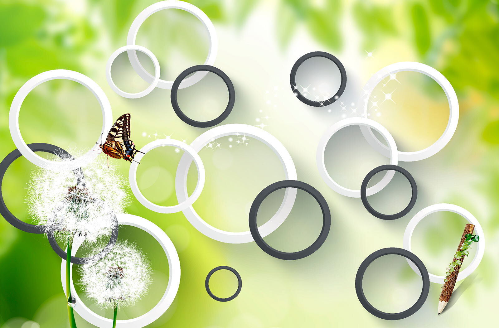 Pillangó egy pitypangvirágon u42442p - Pillangó egy pitypangvirágon - tegory