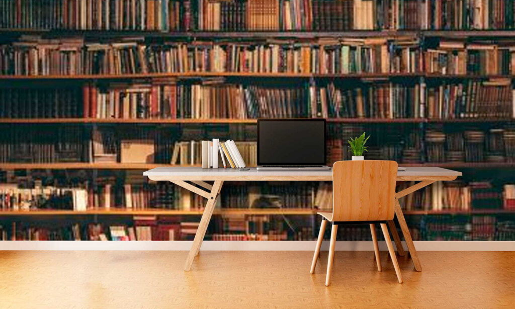 Large bookcase full of books Large bookcase full of books