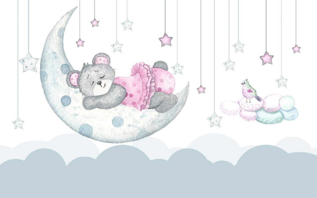 Teddy maci alszik a Holdon Teddy maci alszik a Holdon