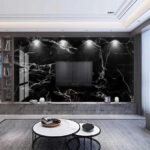 Fotótapéta Fekete és fehér márvány