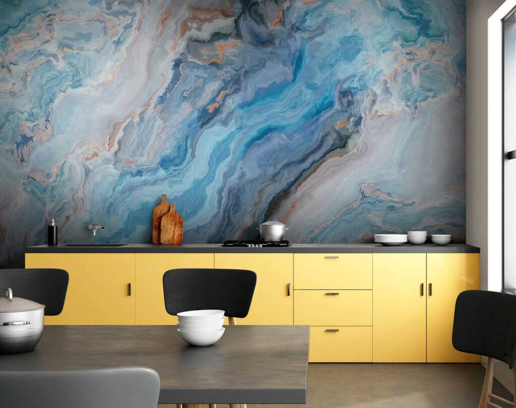 Dynamic patterns in calming blue hues Dynamic patterns in calming blue hues