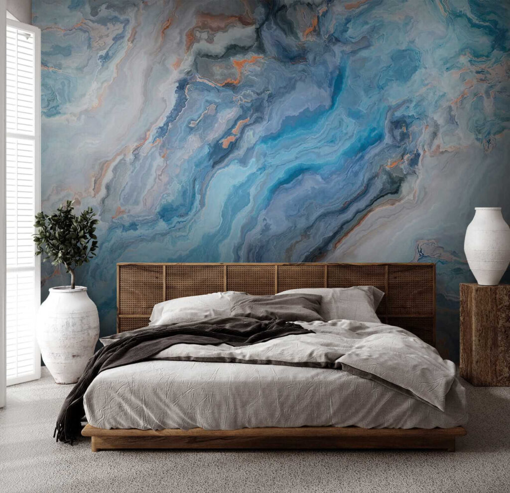 Dynamic patterns in calming blue hues Dynamic patterns in calming blue hues