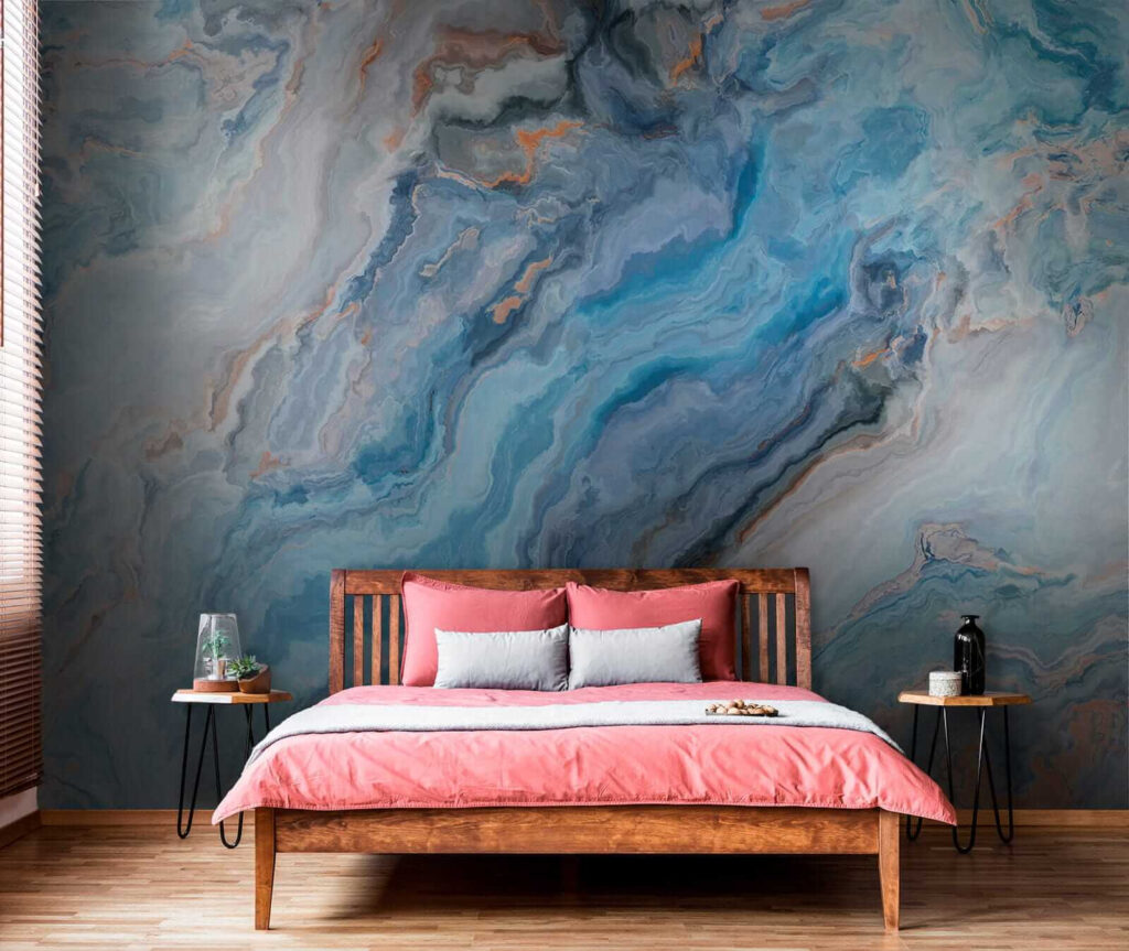 Dynamic patterns in calming blue hues Dynamic patterns in calming blue hues