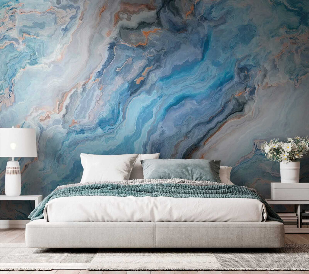 Dynamic patterns in calming blue hues Dynamic patterns in calming blue hues