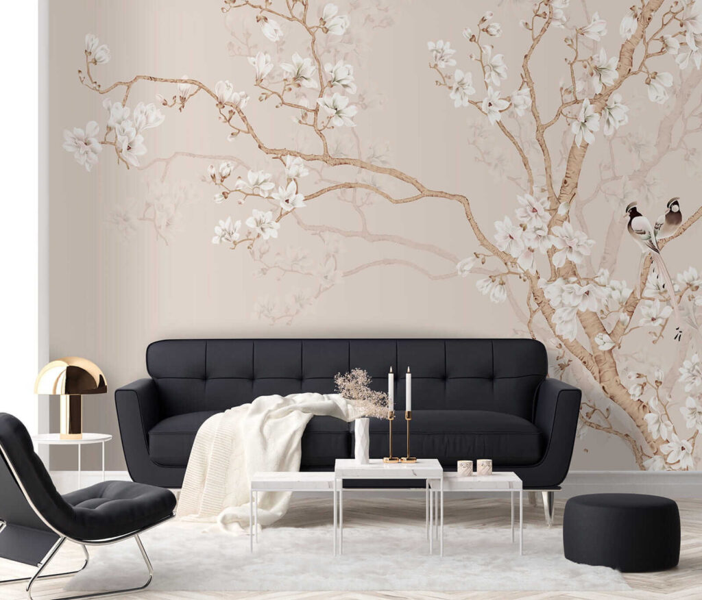Tree with white flowers