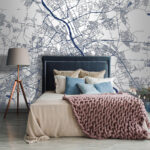 Fotótapéta Egy város térképe