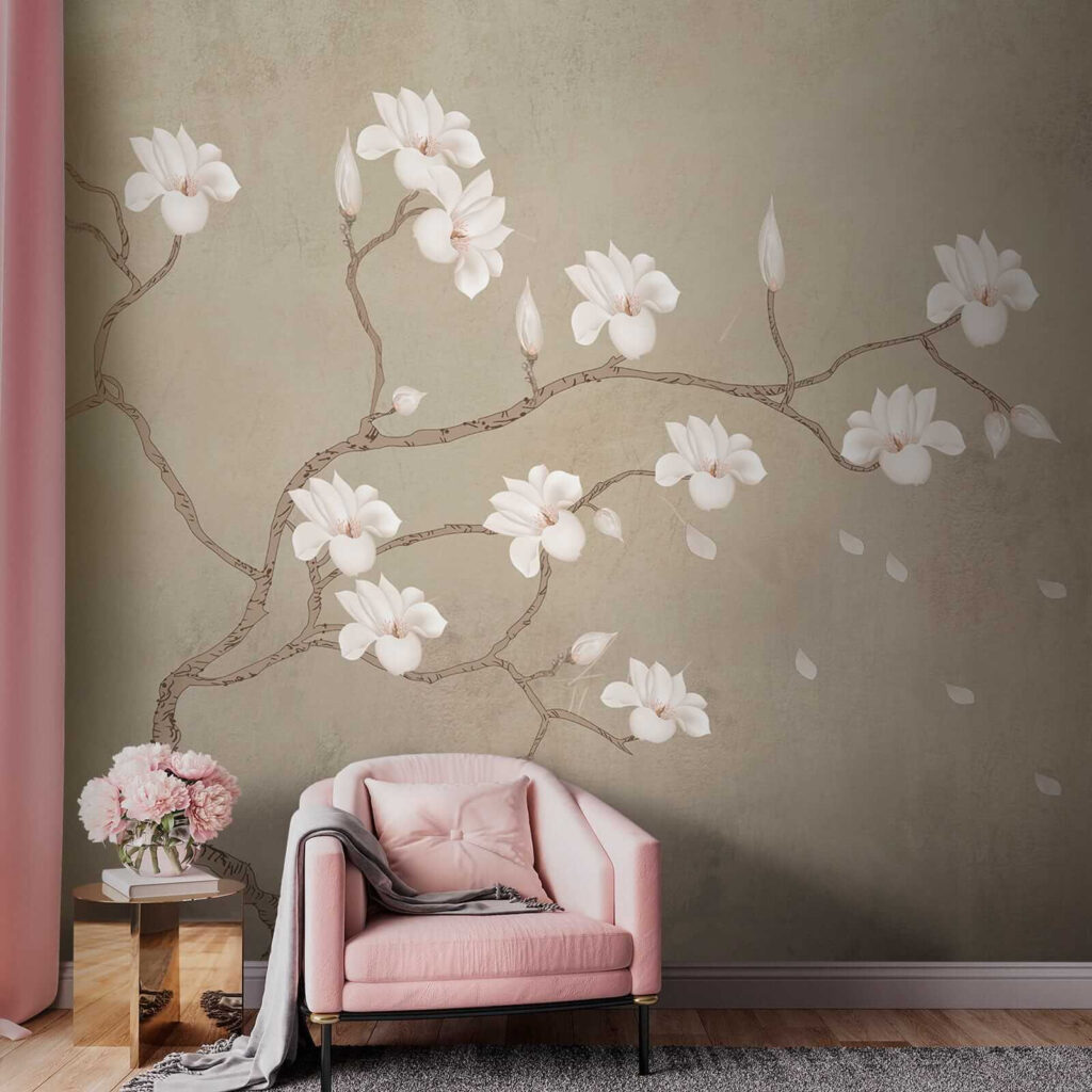 White flowers on a branch