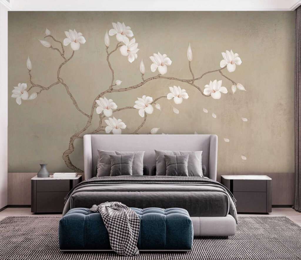 White flowers on a branch