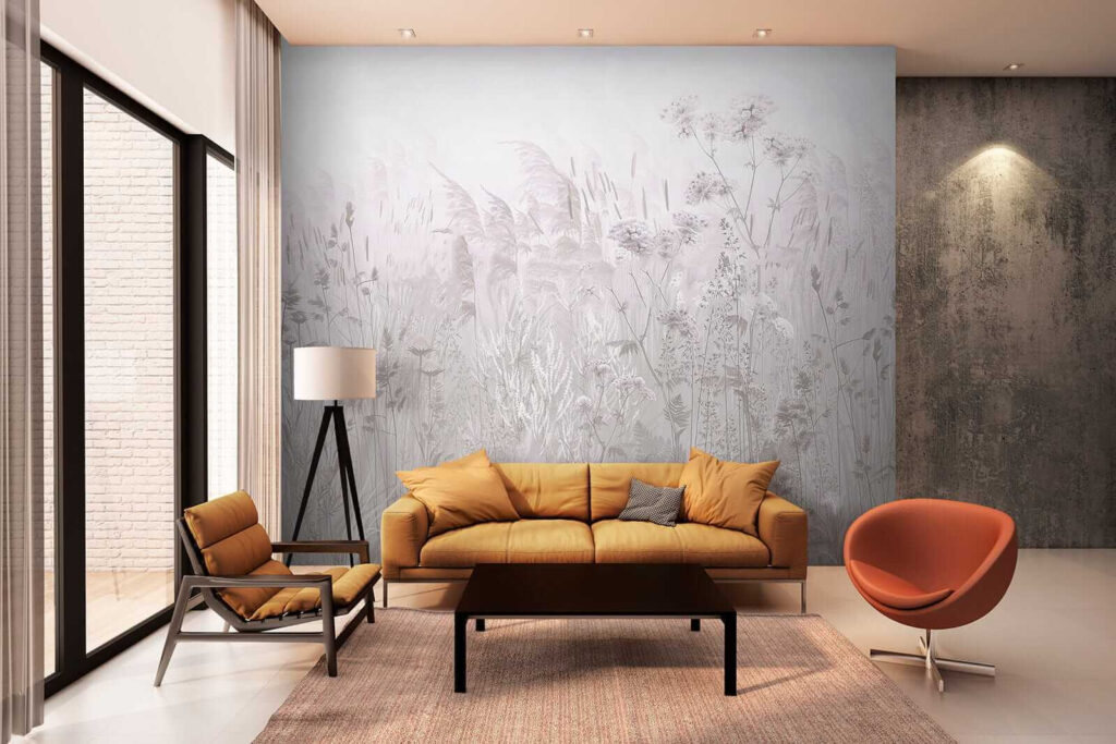 Field of flowers and plants Field of flowers and plants